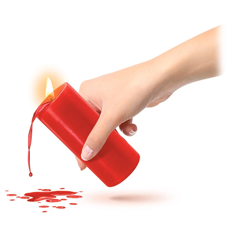 Bougie BDSM rouge (fond à basse température) - Fetish Tentation