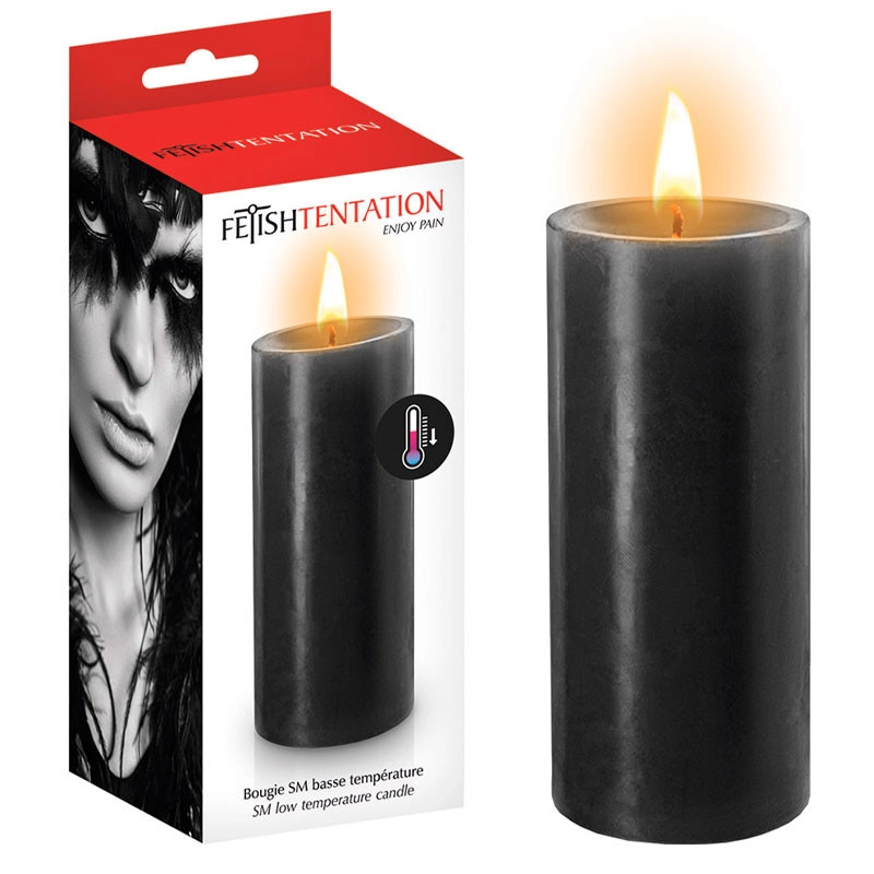 BDSM-Kerze Schwarz (Niedrigtemperatur-Schmelze) - Fetish Tentation