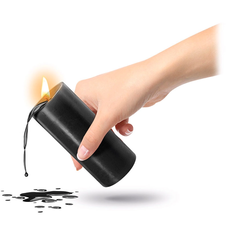 BDSM-Kerze Schwarz (Niedrigtemperatur-Schmelze) - Fetish Tentation