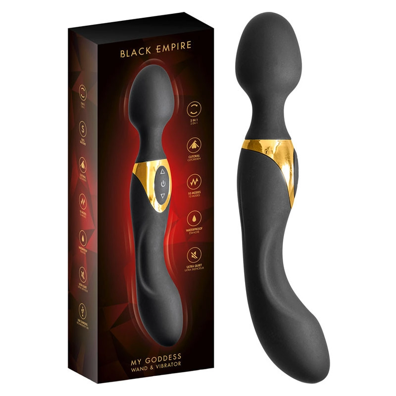 Vibrator 2-en-1 Black Empire My Goddess