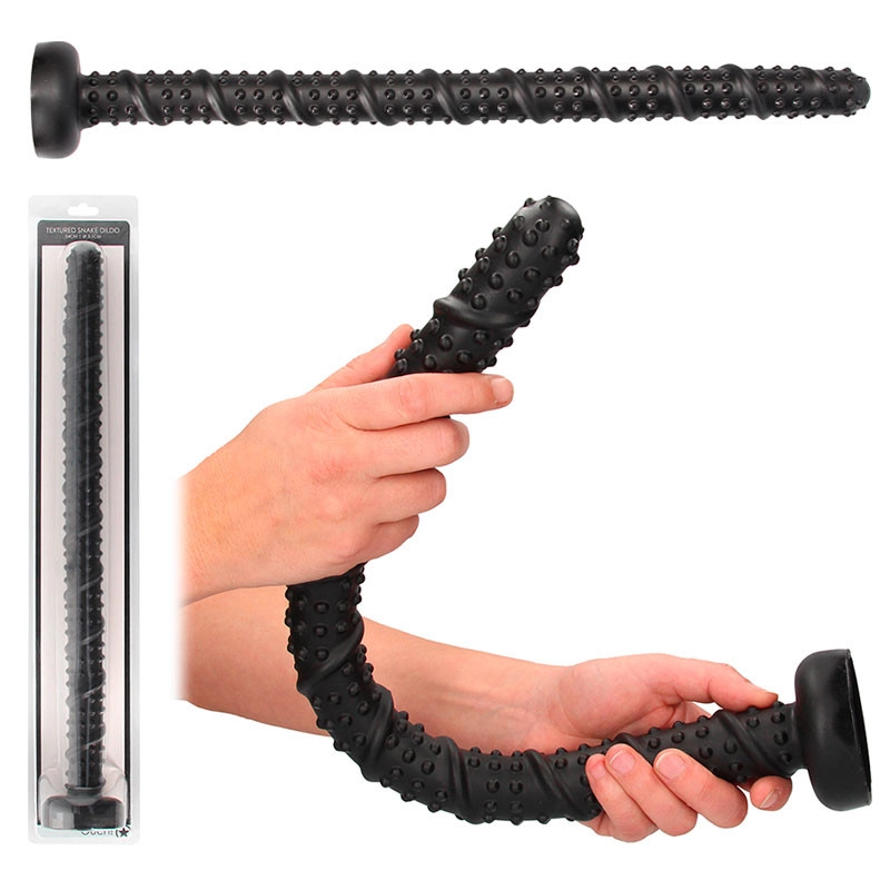 Riesiger Anal Dildo (52.5cm) Textured Snake - Ouch!