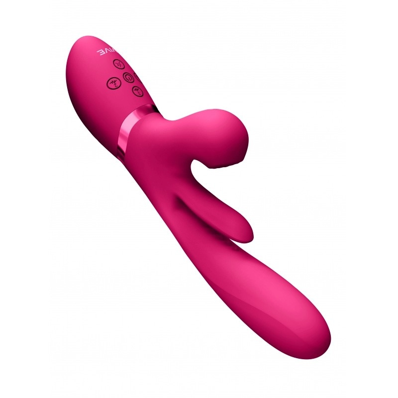 Vibromasseur rabbit avec pulsations Kura - Vive