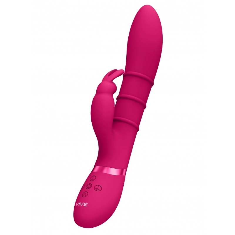 Rabbit vibrator with Sora stimulating rings - Vive