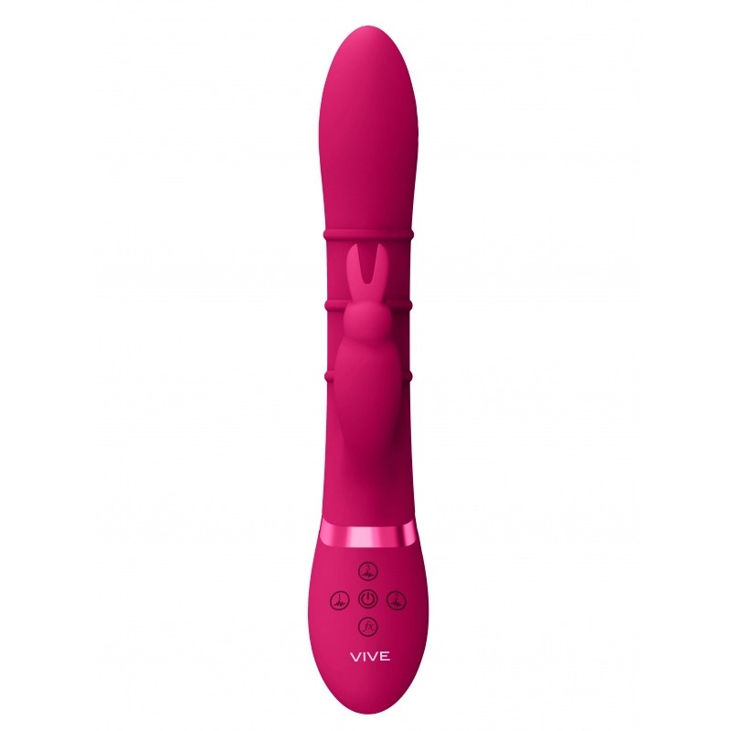 Rabbit vibrator with Sora stimulating rings - Vive