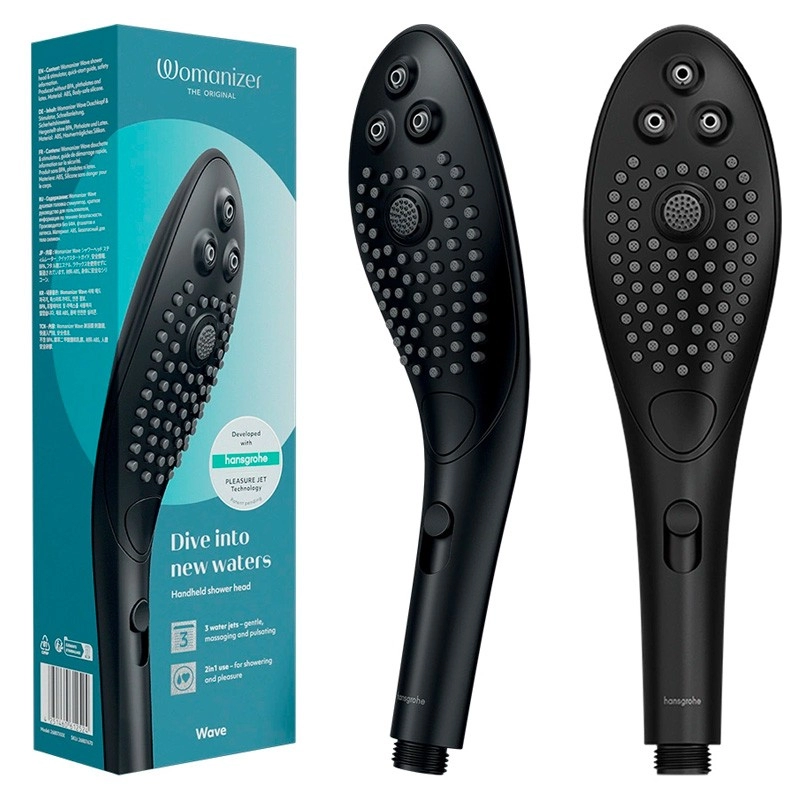 Pommeau de douche intime Womanizer Wave - Noir