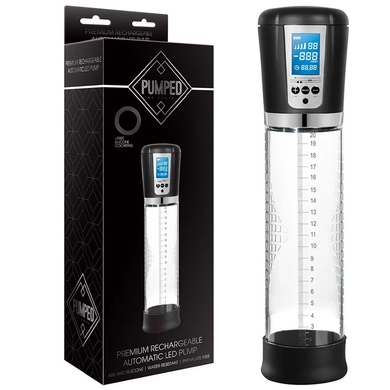 Pompe à pénis automatique avec écran LCD - Pumped