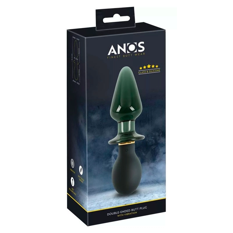 Plug anal vibrant à double extrêmité - ANOS Double-ended Butt Plug