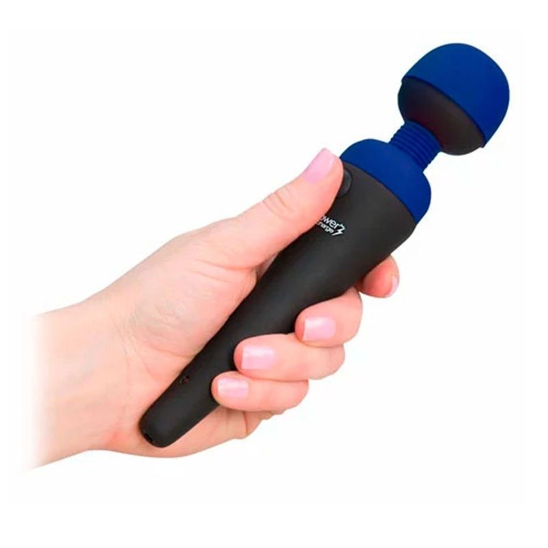 Vibro potente Palm Power Ricaricabile (blu) – Power Bullet