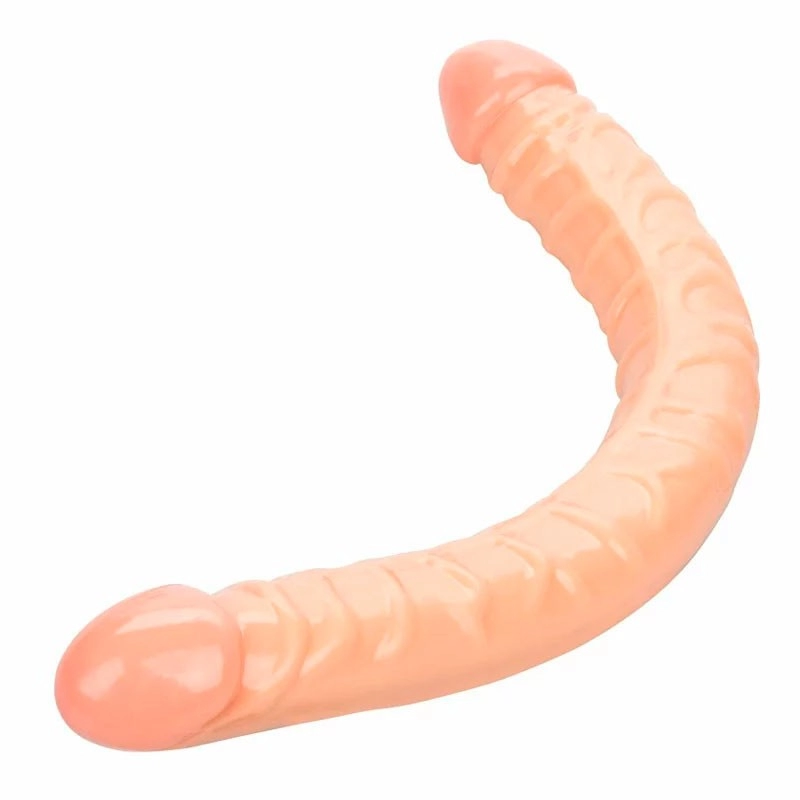 Double Dildo Size Queen 43.2 cm (Beige) -  Calexotics