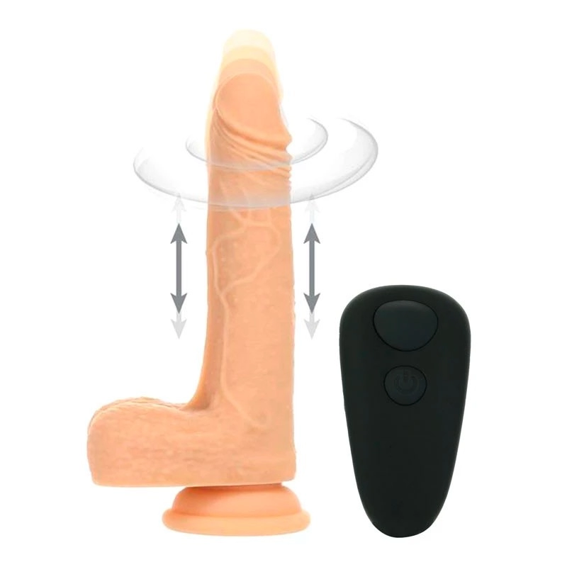Hin-und Herbewegungen rotierender Vibrator 13cm - Naked Addiction