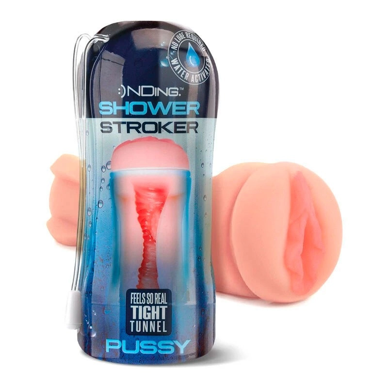 Masturbatore vaginale autolubrificante - Accarezzatore per doccia Happy Ending