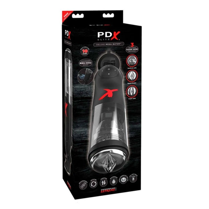 Automatic Mouth/Vagina/Anus Masturbator - PDX Deluxe Mega-Bator