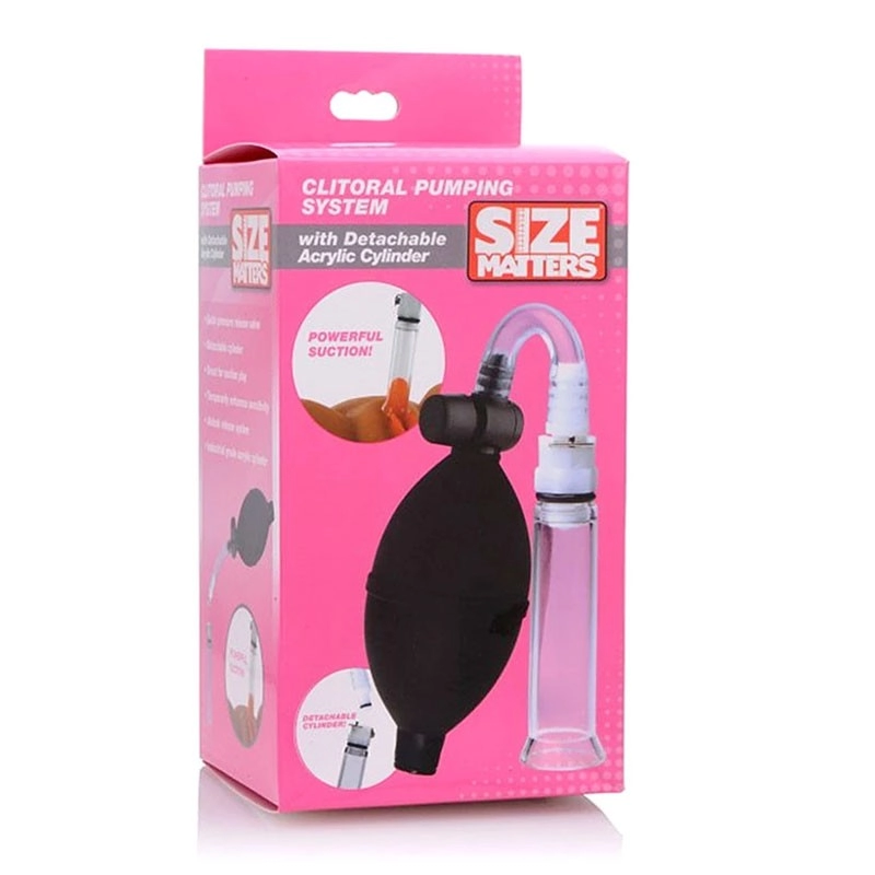 Klitoris-Pumpe mit abnehmbarem Zylinder - Size Matters