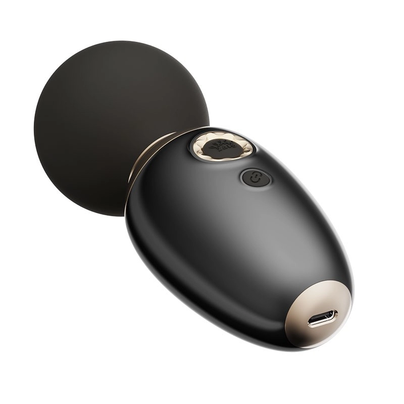 Mini Vibromasseur Chauffant Wand - Ava Obsidian Black