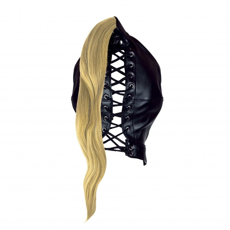 Kapuze mit drei Öffnungen - Blonde Ponytail Mask Ouch!