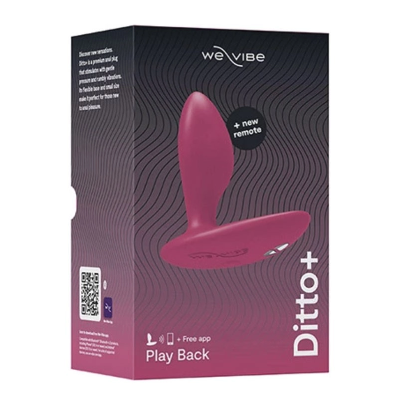 Connected anal plug - We-Vibe Ditto+ - Pink