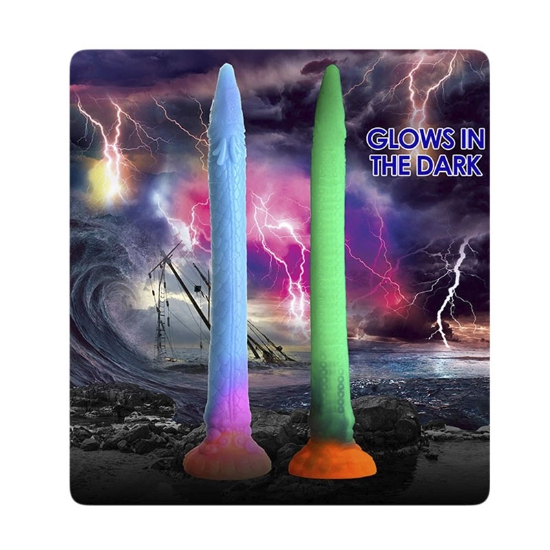 Dildo snake Phosphorescent 43 cm - Creature Cocks Makara