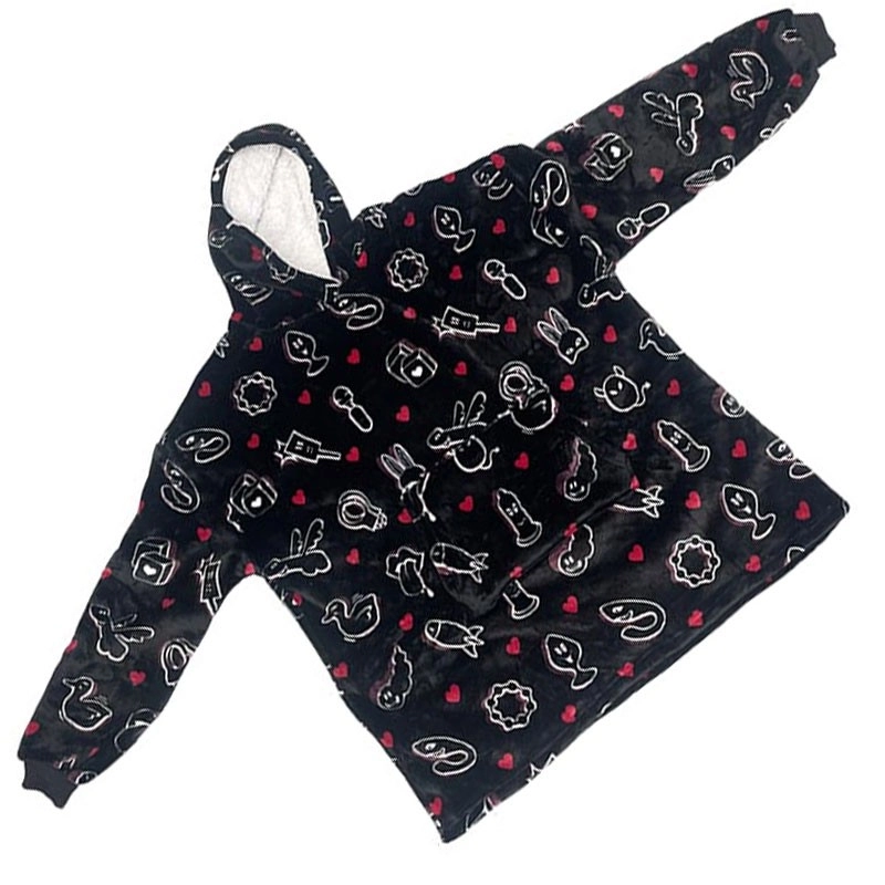 Sweat à capuche à pictos sexy - SweetPlaid Limited Edition