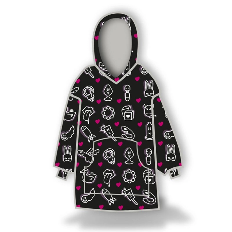 Sweat à capuche à pictos sexy - SweetPlaid Limited Edition