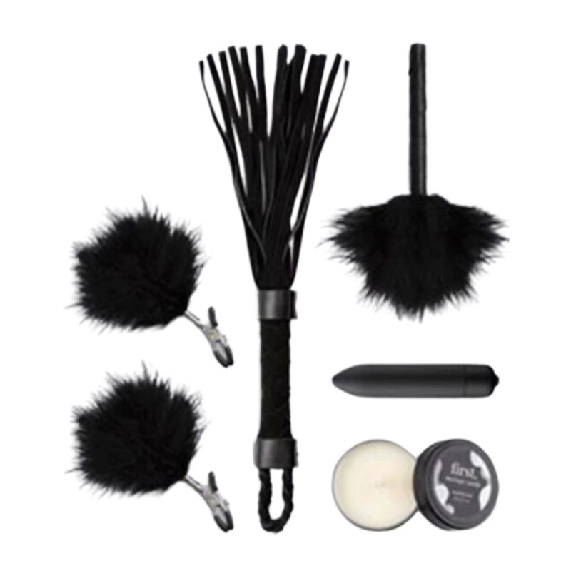 Bondage starter set (8 pieces) - LoveBoxxx First Kinky