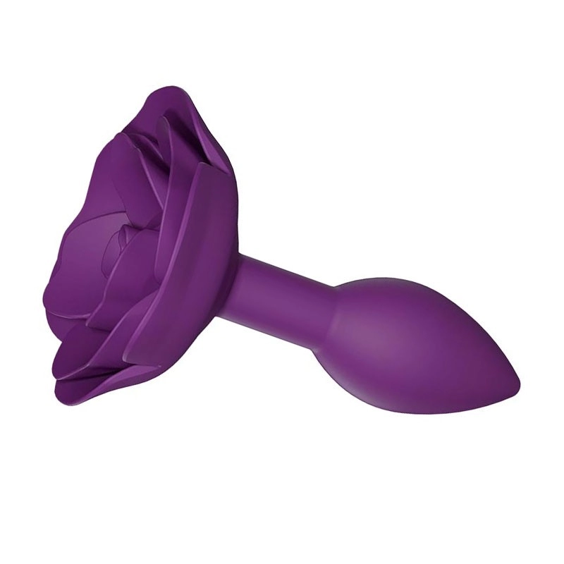 Plug anal en silicone Open Roses (Violet) - Love to Love