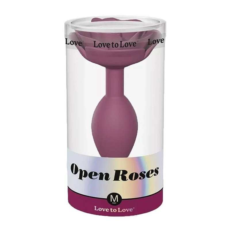Silicone anal plug Open Roses (Pink) - Love to Love