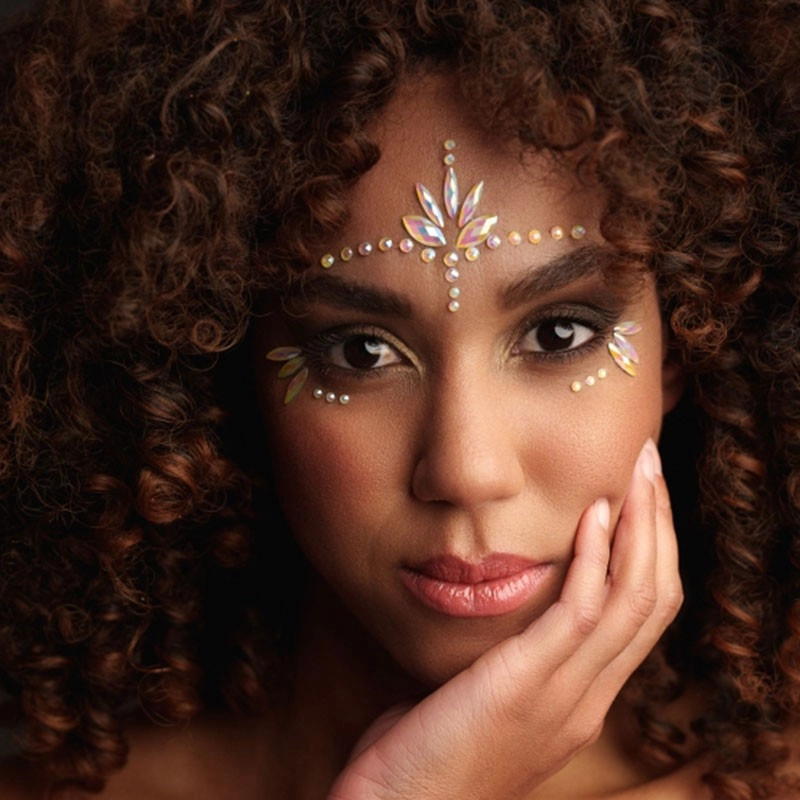 Bijoux autocollants pour les yeux fluoréscent - Ouch! Glow in the Dark Face