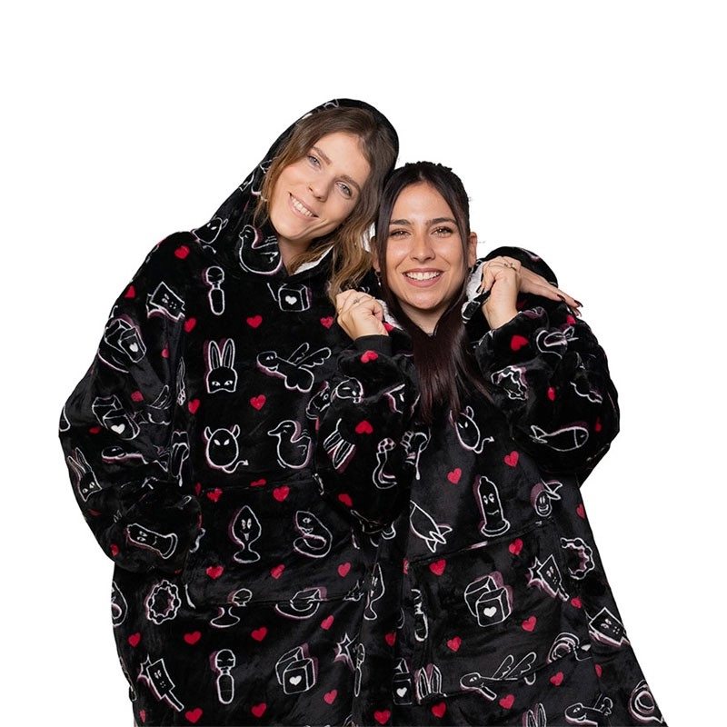 Sweat à capuche à pictos sexy - SweetPlaid Limited Edition