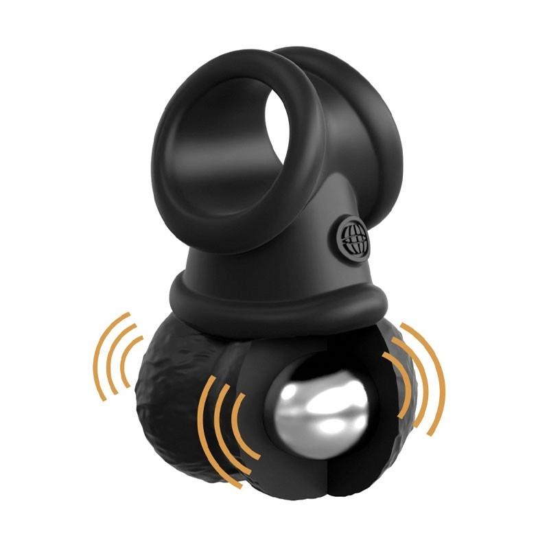 Cockring con testicoli vibranti - Pipedream The Crown Jewels