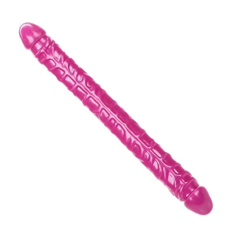 Double Dildo Size Queen 43.2 cm (Pink) - Calexotics