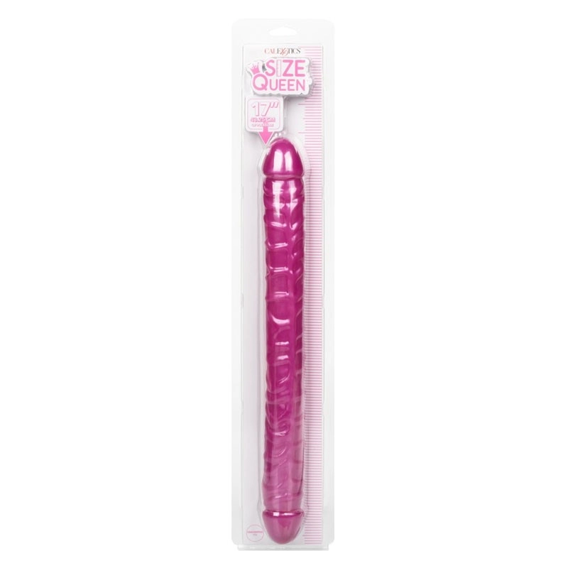 Double Dildo Size Queen 43.2 cm (Pink) - Calexotics