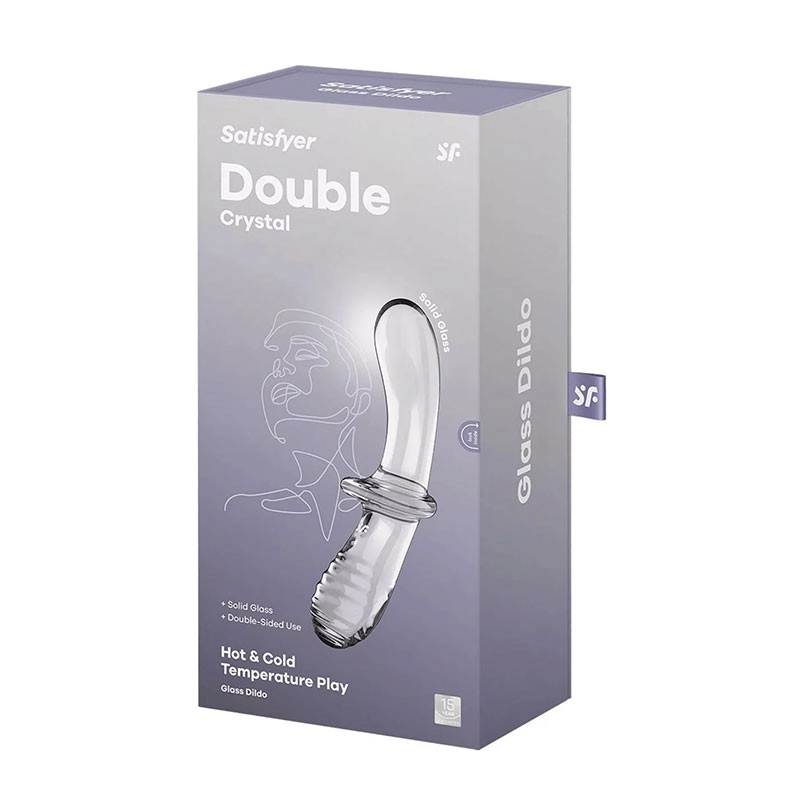 Double Crystal Glasdildo - Satisfyer