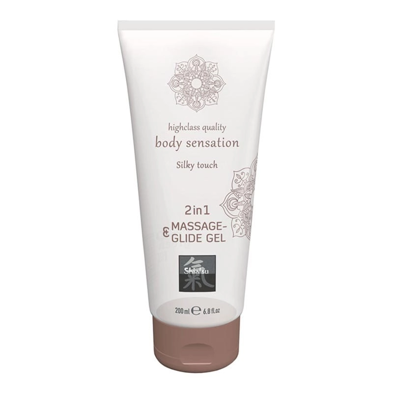 Gel lubrificante e massaggiante 2 in 1 200 ml - Shiatsu Silky Touch