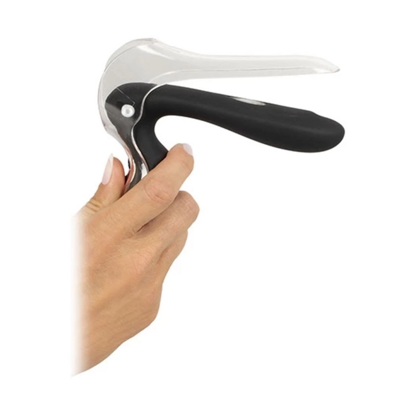 Vibrierendes Vaginalspekulum mit LED-Licht - Bad Kitty
