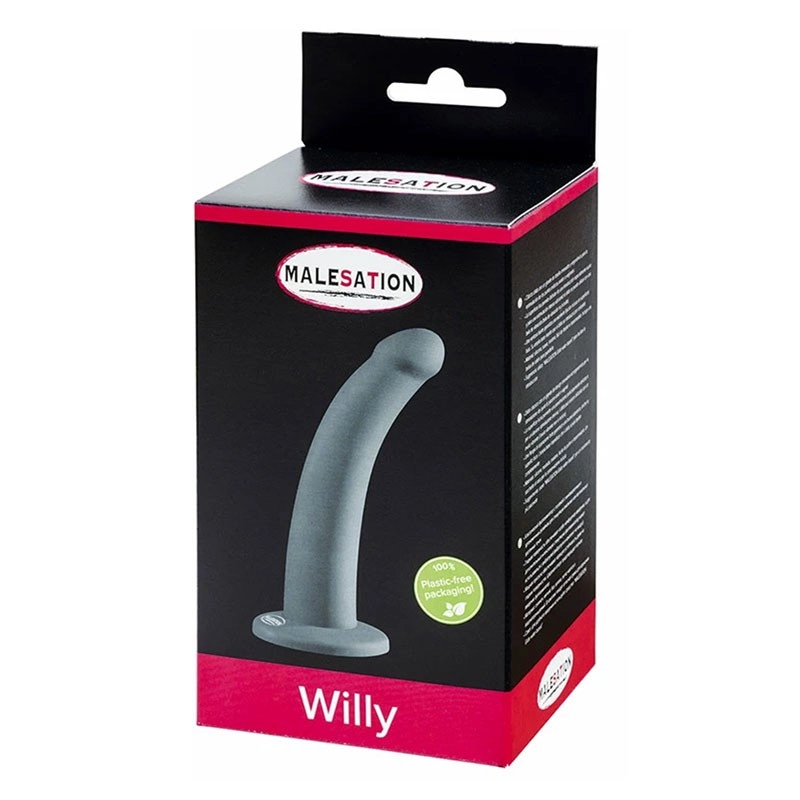 Dildo mit Saugnapf Willy (Schwarz) - Malesation