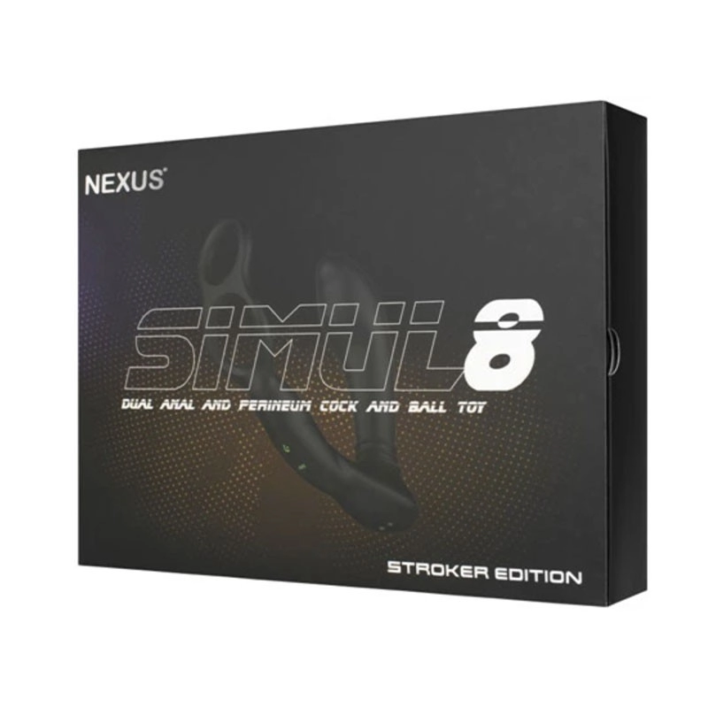 Prostate vibrator with penis ring - Nexus Simul8 - Stroker Edition
