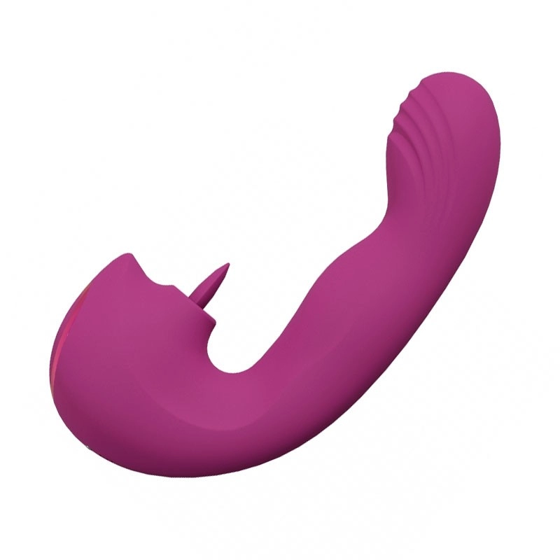 G-Punkt Vibrator mit Zunge mit dreifacher Aktion - Vive Yumi