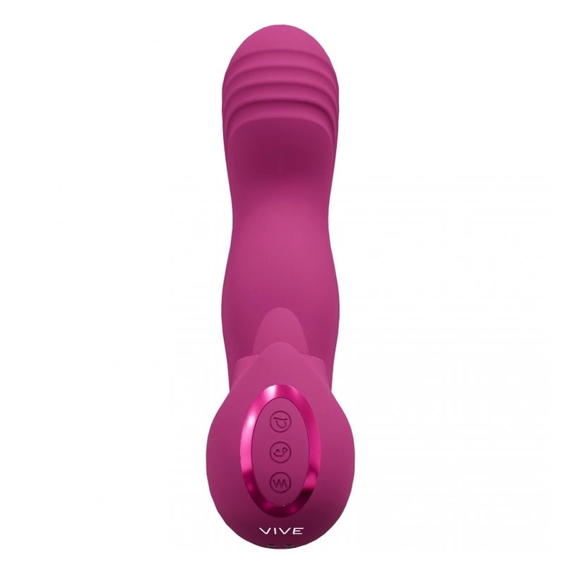 G-Punkt Vibrator mit Zunge mit dreifacher Aktion - Vive Yumi