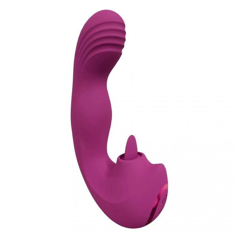 G-Punkt Vibrator mit Zunge mit dreifacher Aktion - Vive Yumi