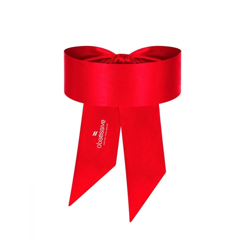 Bandeau rouge en satin - Obsessive blindfold