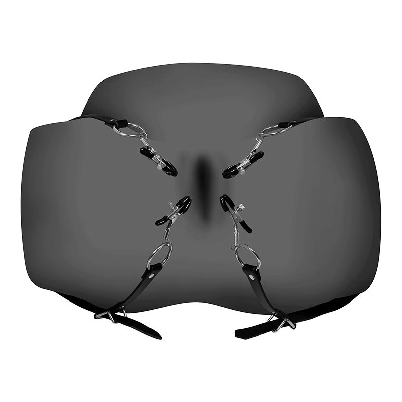 Cinghie di divaricazione per le labbra vaginali - Ouch! Xtreme