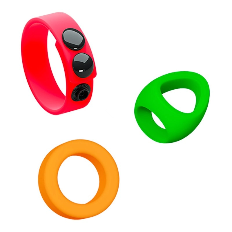 Penis ring kit (3 pieces) - Love to Love Neon Ring