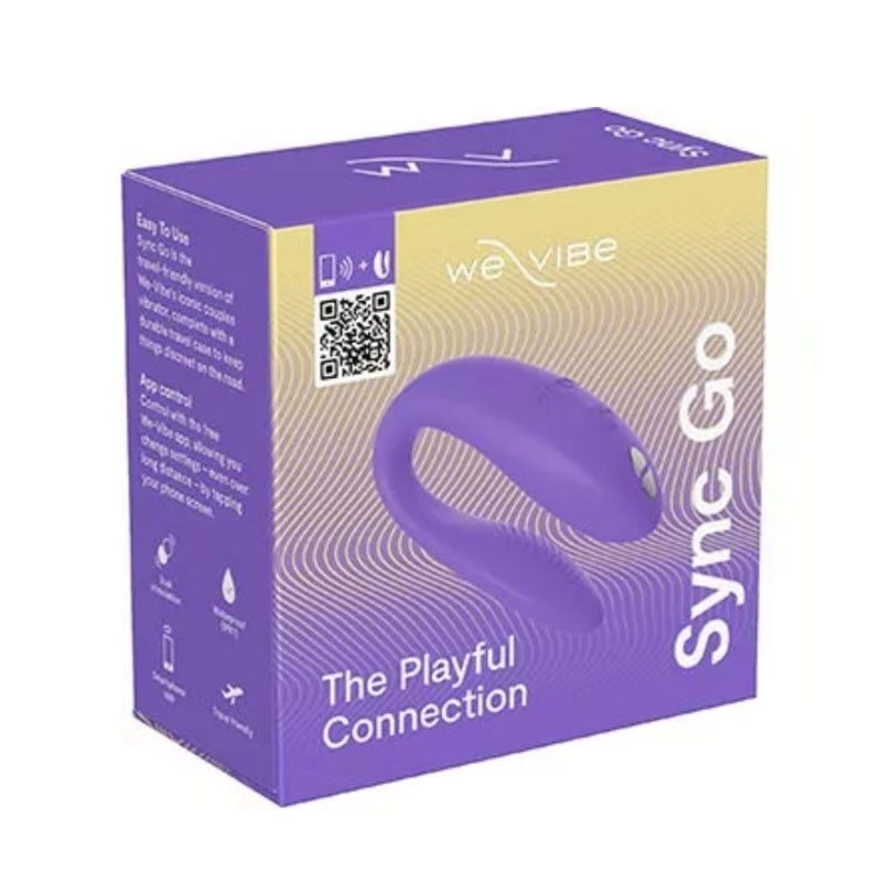 Vibromasseur pour couple connecté - We-Vibe Sync Go (Violet)