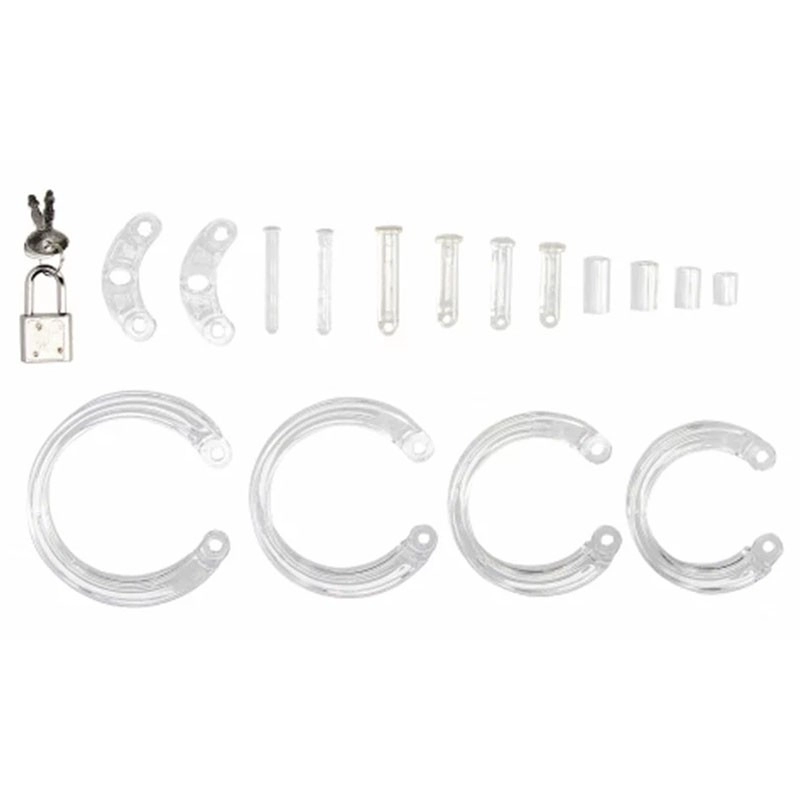 Keuschheitskäfig (Transparent) - ManCage Chastity Cage Model 25