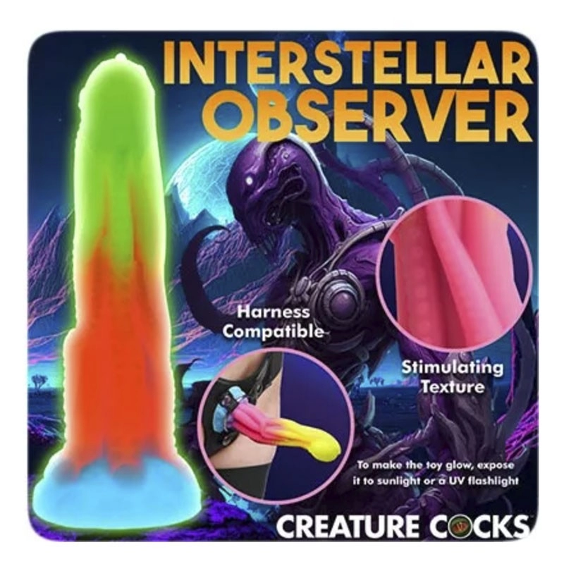 Dildo Phosphorescent Tenta-Glow 19 cm - Creature Cocks
