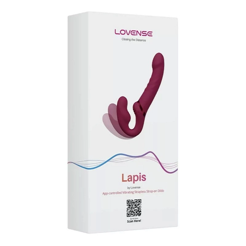 Double gode ceinture vibrant - Lovense Lapis