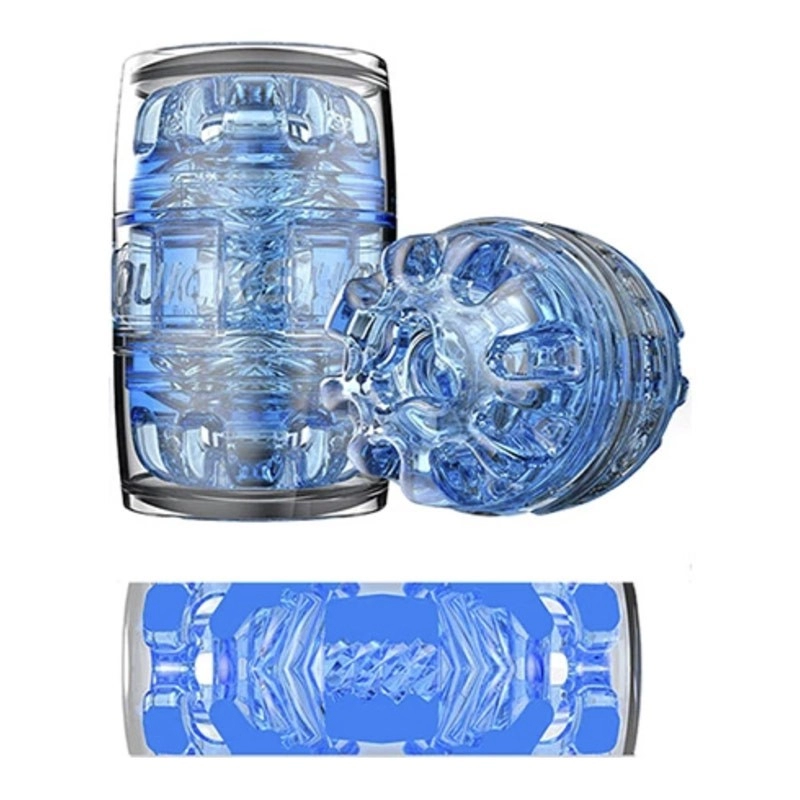 Masturbatore Fleshlight - QuickShot Turbo Blu ghiaccio