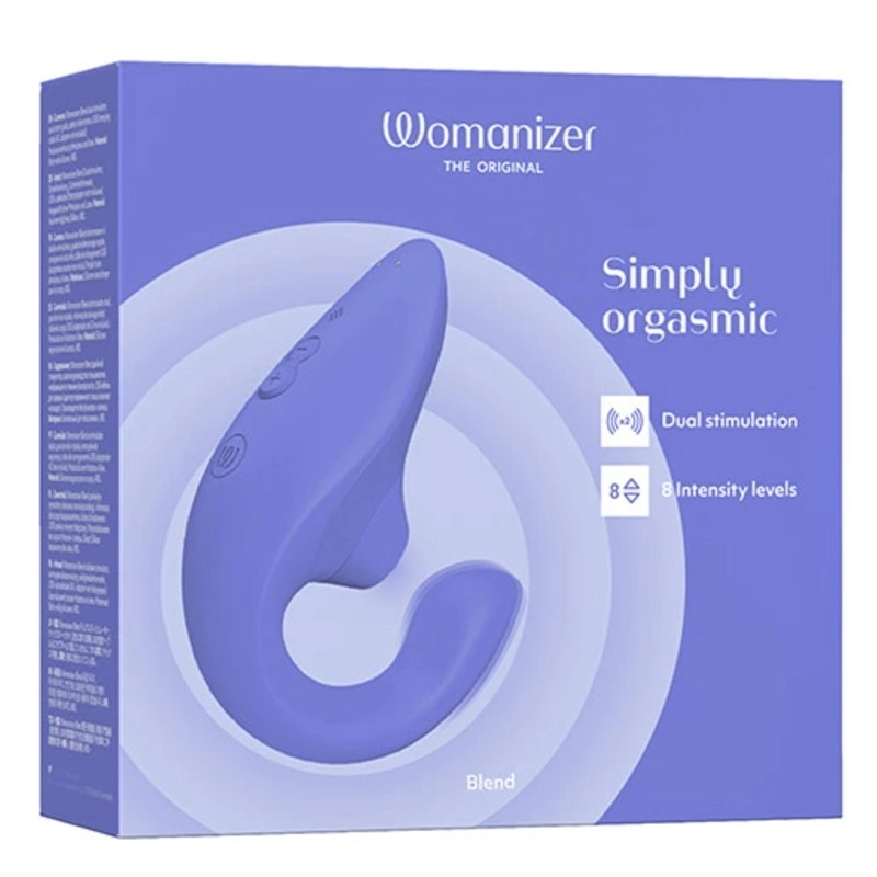 Stimulateur clitoridien et point G - Womanizer Blend (Bleu)