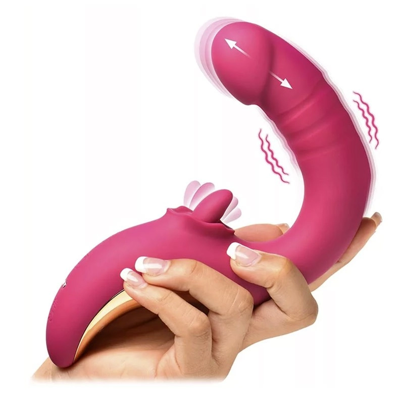 Vibromasseur et langue oscillante - Lickgasm Tease & Please
