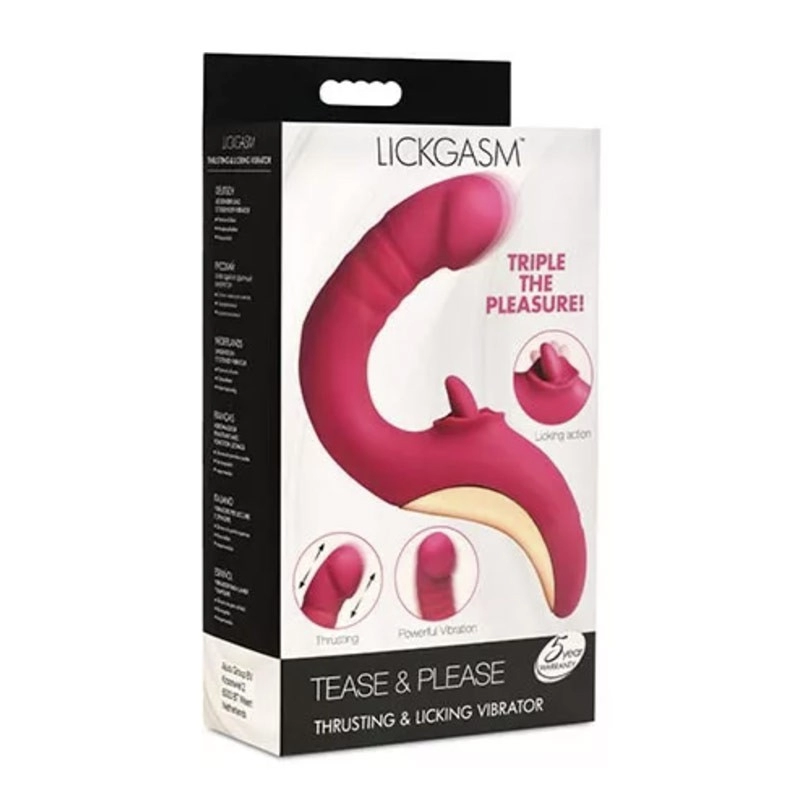 Vibromasseur et langue oscillante - Lickgasm Tease & Please